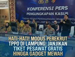Polda Lampung Bongkar Dugaan TPPO, Remaja 17 Tahun Rekrut Dua Siswi SMP Jadi Terapis SPA Plus-Plus