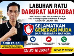 Labuhan Ratu Darurat Narkoba, Amir Faisal Serukan Gerakan Bersama Selamatkan Generasi Muda