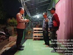 Bhabinkamtibmas Sukarame II Gelar Pengecekan dan Pemantauan Kesiapan Personel Linmas serta Para RT dalam Menjaga Keamanan Wilayah
